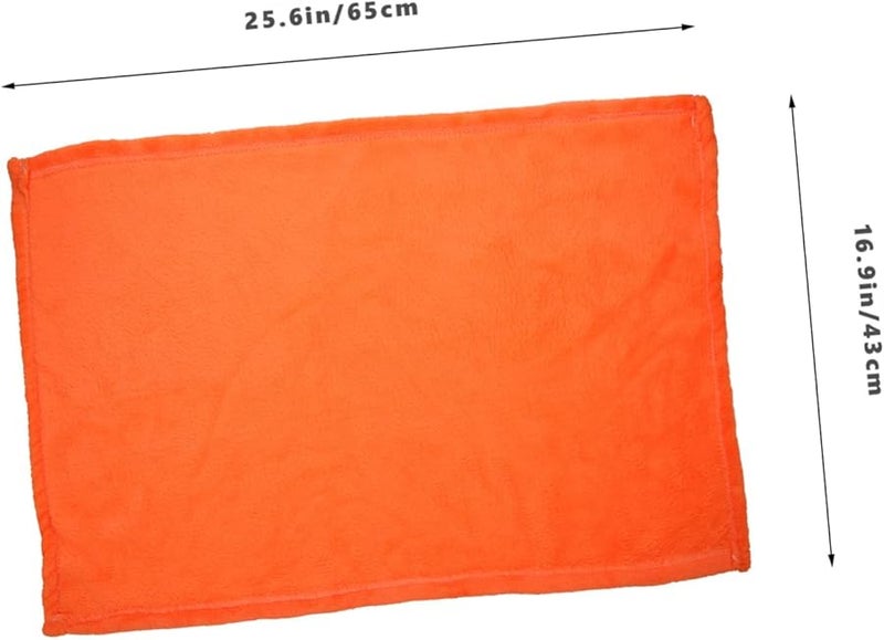 Cabilock Orange Flannel Fleece Pet Blanket Cozy Lightweight Warm Throw For Dogs Cats Bed Couch - Image 2